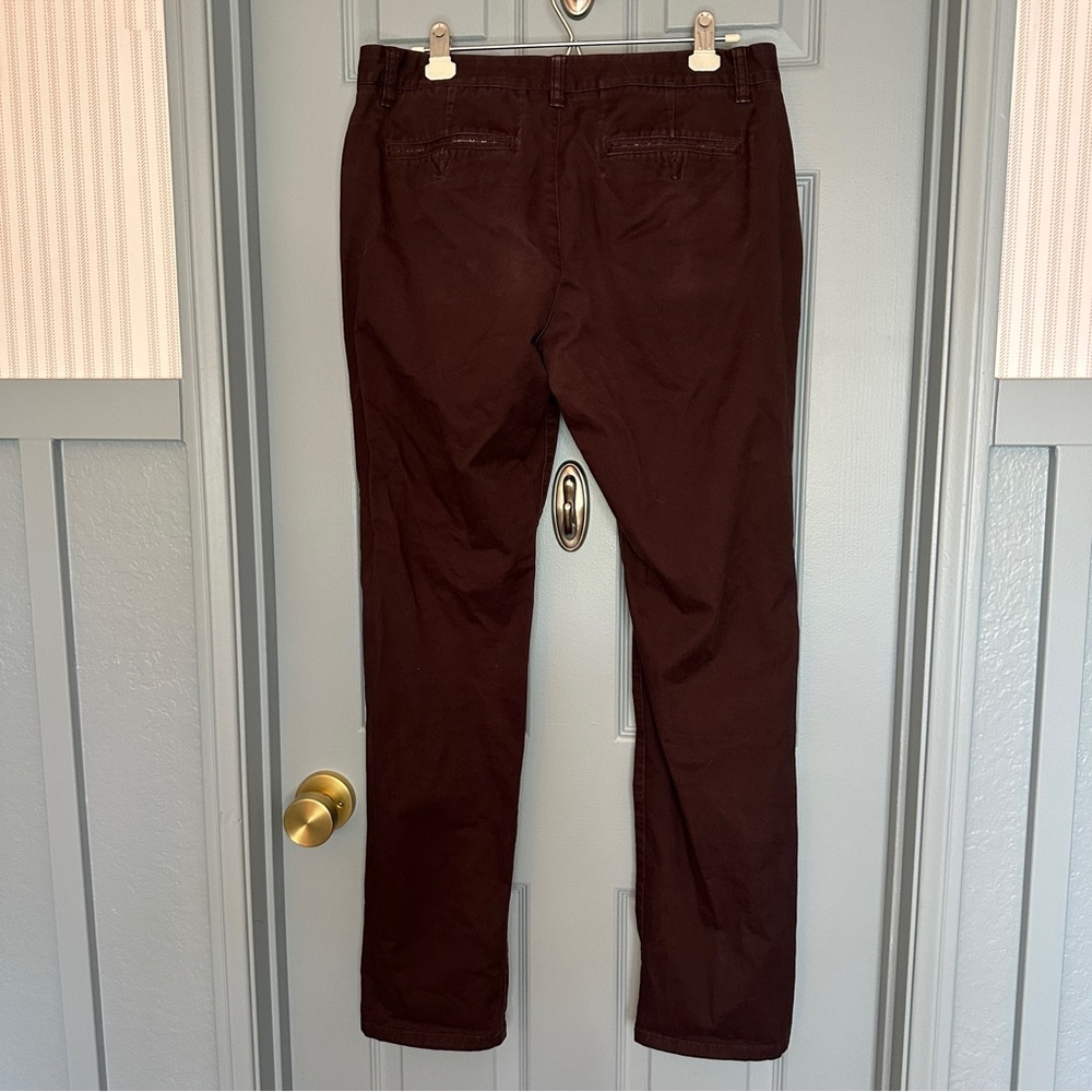 Bonobos Weekend Warrior 32/34 Men's Burgundy Slim Dress Pants - Picture 4 of 5